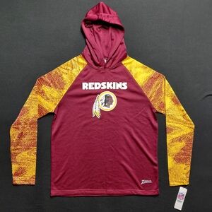 Washington Redskins Mens Large Zubaz Zebra Accent Pullover Hoodie NFL OFFICIAL